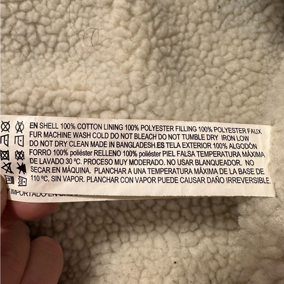 Vintage black corduroy coat with faux fur lining Gilmore Girls Look Size M - Picture 8 of 9